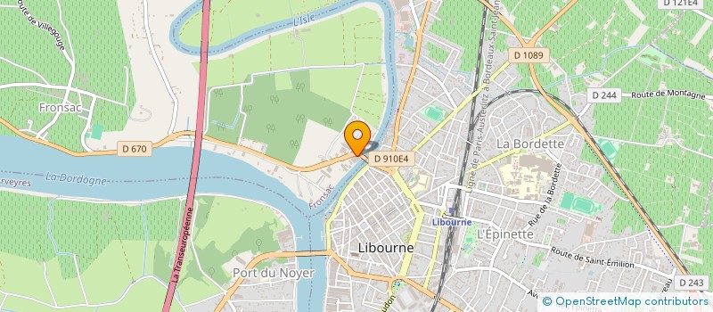 localisation de l'entreprise LAVOREX à FRONSAC