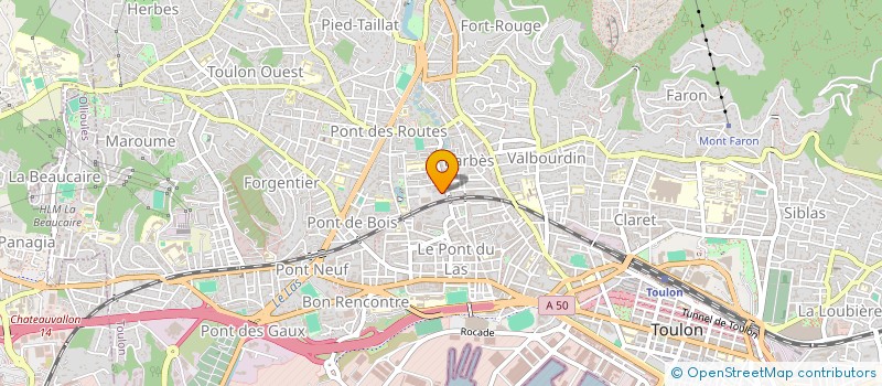 localisation de l'entreprise LAVOSELF à TOULON