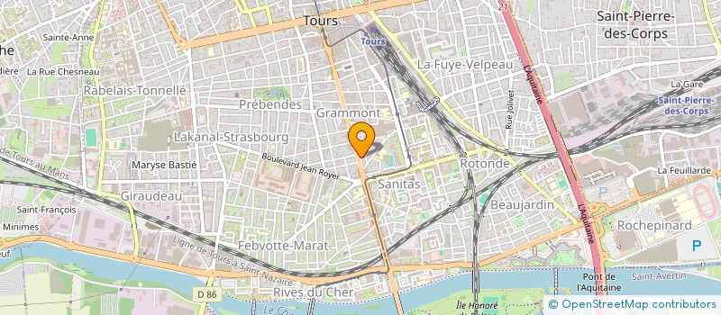 localisation de l'entreprise LAVTOURS à TOURS