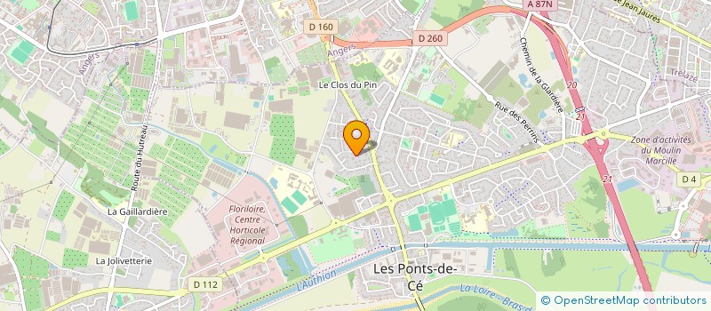 localisation de l'entreprise LAVY  LES PONTS-DE-CE