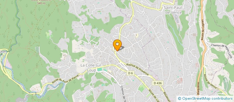 localisation de l'entreprise LAVY TERRASSEMENT  LA COLLE-SUR-LOUP