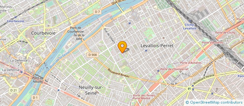localisation de l'entreprise LAW INFORMATIQUE à LEVALLOIS-PERRET