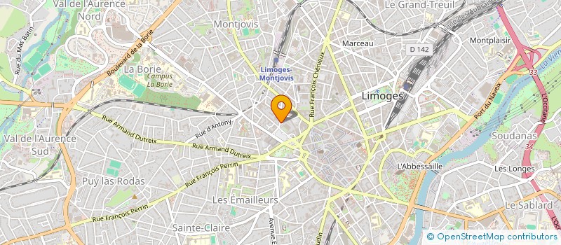 localisation de l'entreprise LAW PARTNER à LIMOGES