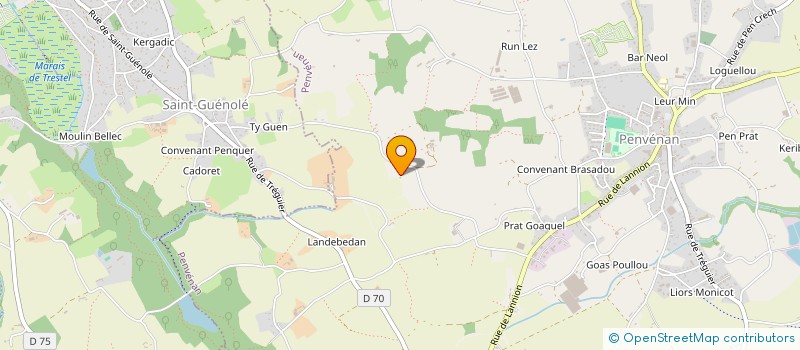 localisation de l'entreprise LAWEN  PENVENAN