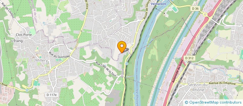 localisation de l'entreprise LAWINEL  MILLERY