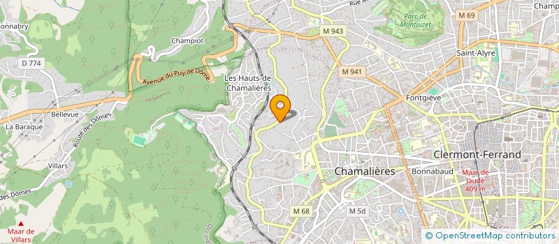 localisation de l'entreprise LAX INVEST  CHAMALIERES