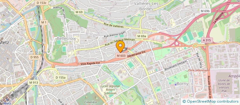 localisation de l'entreprise LAXE SECURITE PRIVEE  METZ