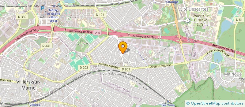 localisation de l'entreprise LAXHALL  NOISY-LE-GRAND