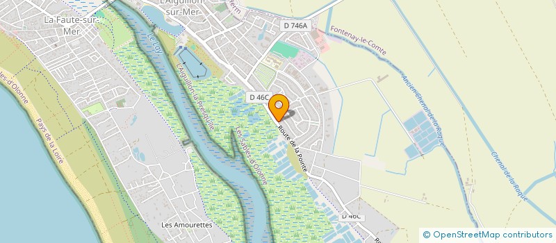 localisation de l'entreprise LAY 2 RIVES  L'AIGUILLON-LA-PRESQU'ILE