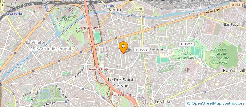 localisation de l'entreprise LAY-HAMROUNI à PANTIN