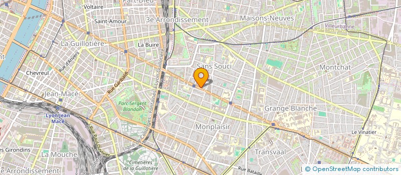 localisation de l'entreprise LAY PEINTURE  LYON