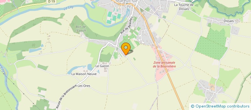 localisation de l'entreprise LAY'SPRIT BIEN-ETRE  MAREUIL-SUR-LAY-DISSAIS