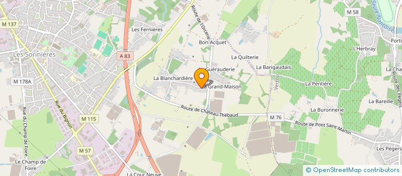 localisation de l'entreprise LAYA à LES SORINIERES