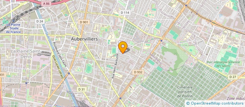 localisation de l'entreprise LAYA  AUBERVILLIERS