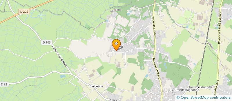 localisation de l'entreprise LAYA à SOULLANS