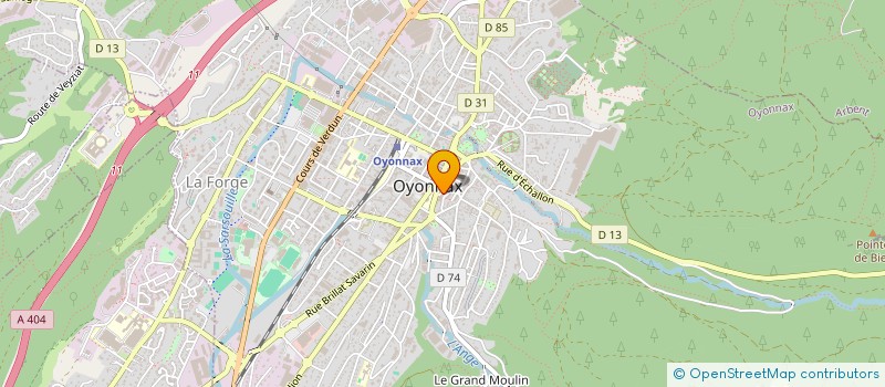 localisation de l'entreprise LAYA PLACE à OYONNAX