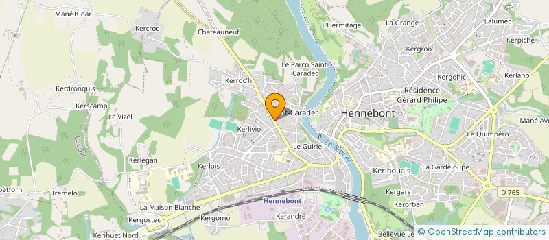 localisation de l'entreprise LAYEC NETTOYAGE AUTOMOBILE  HENNEBONT