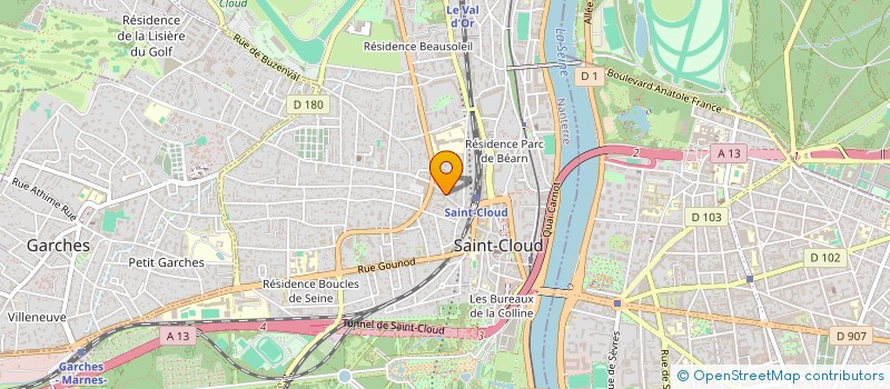 localisation de l'entreprise LAYEHOUSE à SAINT-CLOUD