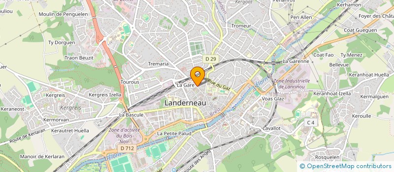 localisation de l'entreprise LAYGA à LANDERNEAU