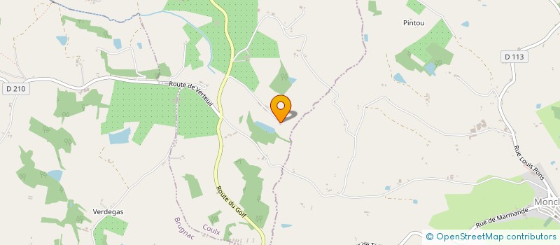 localisation de l'entreprise LAYGUEDOUCE  COULX