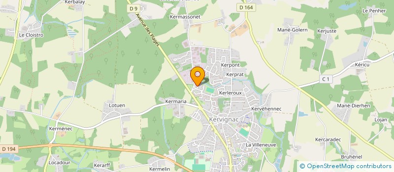 localisation de l'entreprise LAYLA MAHANA  KERVIGNAC