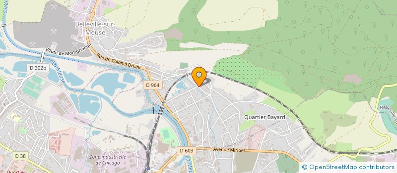 localisation de l'entreprise LAYLOUE à BELLEVILLE-SUR-MEUSE