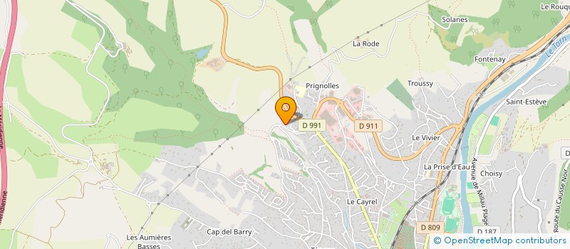 localisation de l'entreprise LAYRADIS  MILLAU