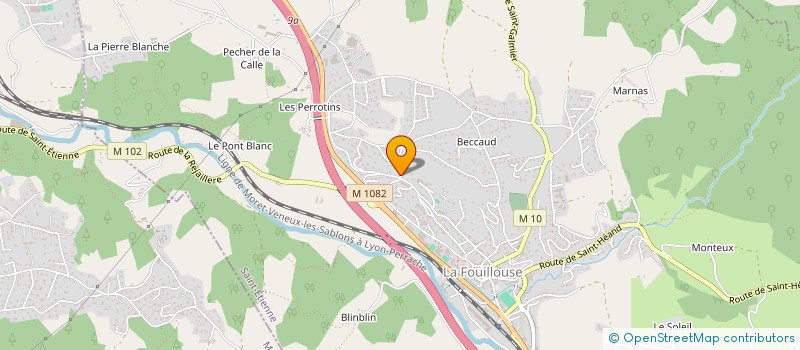 localisation de l'entreprise LAYRAL 2  LA FOUILLOUSE