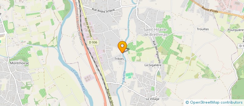 localisation de l'entreprise LAYRE ELEC à SAINT-HILAIRE-DE-BRETHMAS