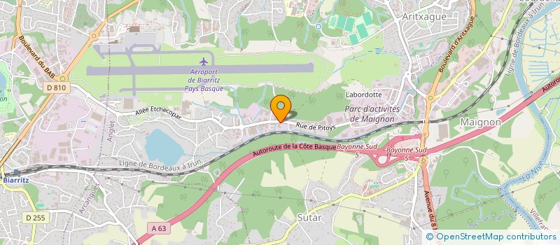 localisation de l'entreprise LAYS à ANGLET