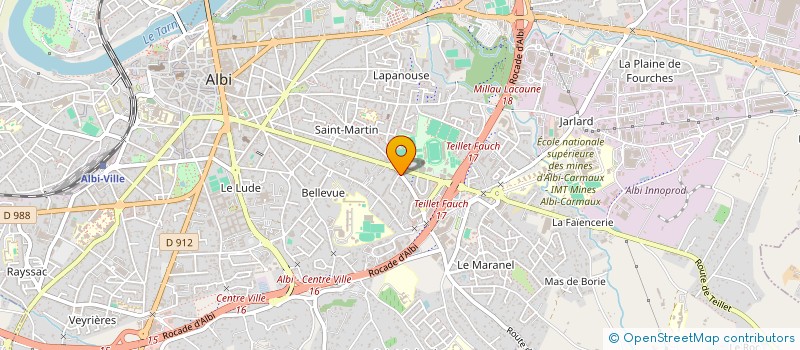 localisation de l'entreprise LAYS BALLARIO HOLDING  ALBI