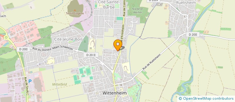 localisation de l'entreprise LAYSO à WITTENHEIM
