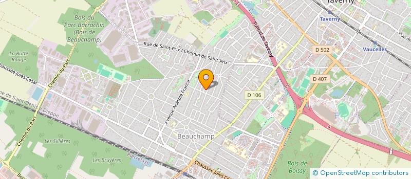 localisation de l'entreprise LAZ'AIRE-JEU  BEAUCHAMP