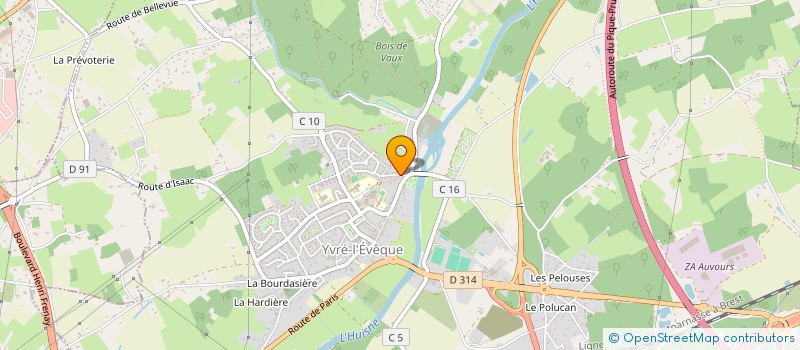 localisation de l'entreprise LAZ-AND-CO  YVRE L'EVEQUE