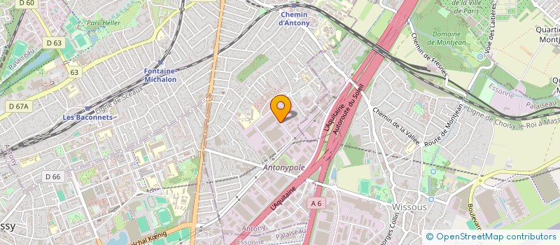 localisation de l'entreprise LAZ-HOLD à ANTONY