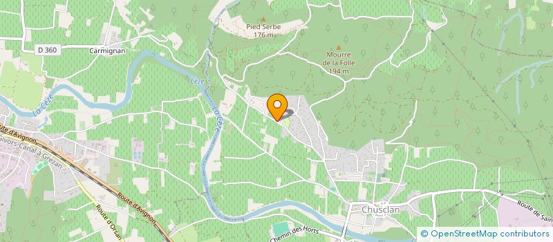 localisation de l'entreprise LAZANDRE  CHUSCLAN