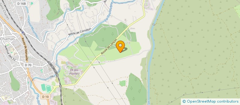 localisation de l'entreprise LAZAR ALU  SAINT CHAMAS