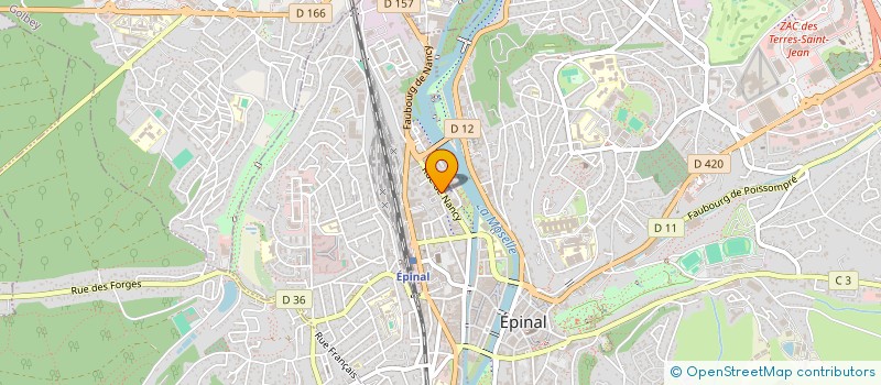 localisation de l'entreprise LAZARE à EPINAL