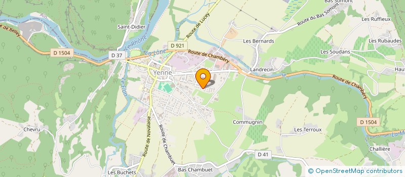 localisation de l'entreprise LAZARE EURL  YENNE