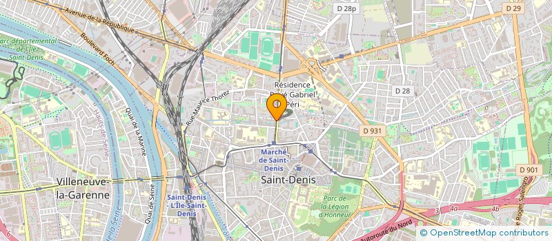 localisation de l'entreprise LAZARET à SAINT-DENIS
