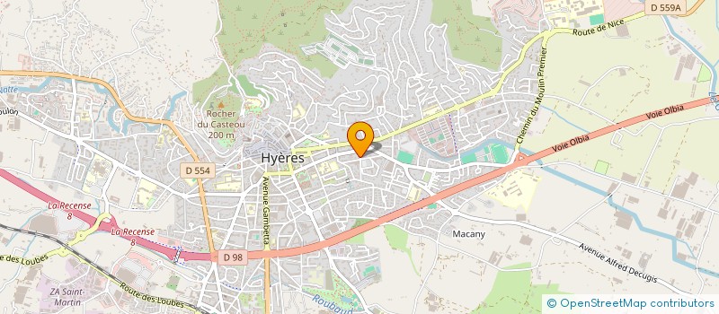 localisation de l'entreprise LAZARINE à HYERES