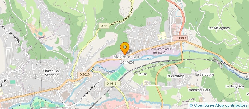 localisation de l'entreprise LAZARUS 19  COSNAC