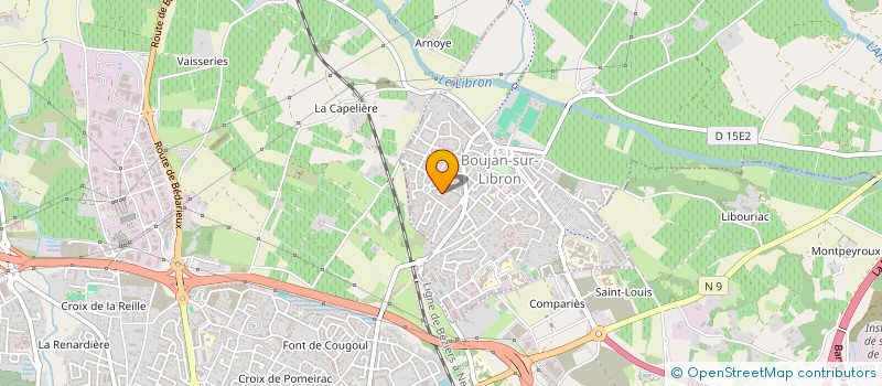 localisation de l'entreprise LAZARZ SEBASTIEN à BOUJAN-SUR-LIBRON