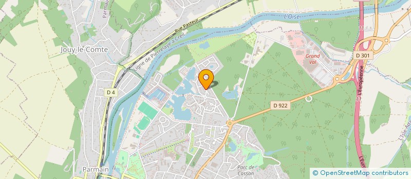 localisation de l'entreprise LAZCARPE  L'ISLE-ADAM