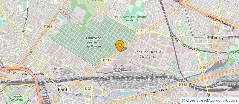 localisation de l'entreprise LAZE SECURITEPRIVEE à BOBIGNY