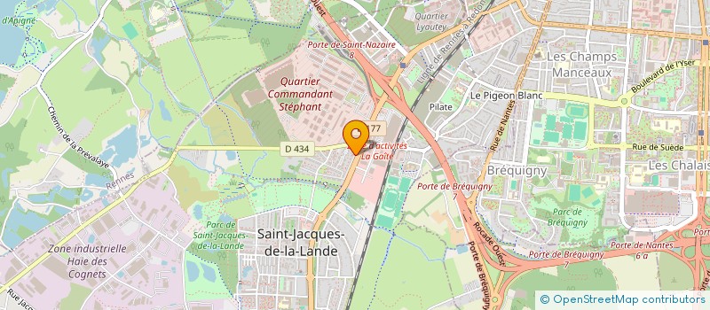 localisation de l'entreprise LAZENNEC BRETAGNE à SAINT-JACQUES-DE-LA-LANDE