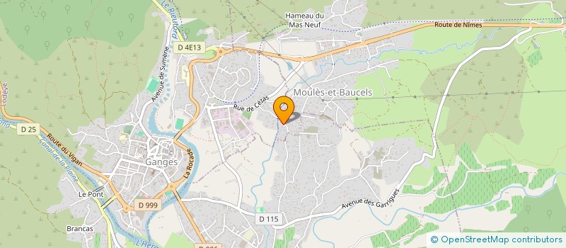 localisation de l'entreprise LAZER'LIN  MOULES-ET-BAUCELS