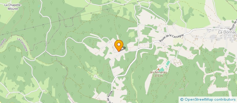 localisation de l'entreprise LAZIERES  LA DORNAC