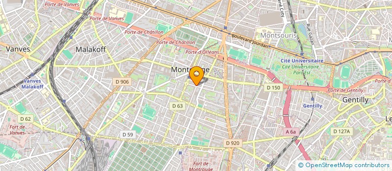 localisation de l'entreprise LAZO & MURE ARCHITECTES ASSOCIES  MONTROUGE