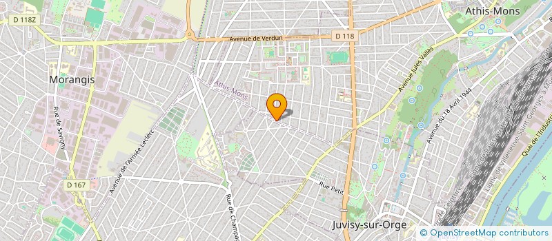 localisation de l'entreprise LAZOBAT à ATHIS-MONS